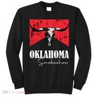 Boho Bull Skull Cow Oklahoma Smokeshow Western Country Sweatshirt thumb 0