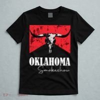 Boho Bull Skull Cow Oklahoma Smokeshow Western Country T-Shirt thumb 5