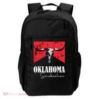 Boho Bull Skull Cow Oklahoma Smokeshow Western Country Backpack thumb 0