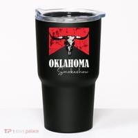 Boho Bull Skull Cow Oklahoma Smokeshow Western Country Tumbler thumb 0