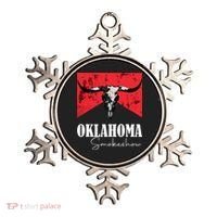 Boho Bull Skull Cow Oklahoma Smokeshow Western Country Ornament thumb 0