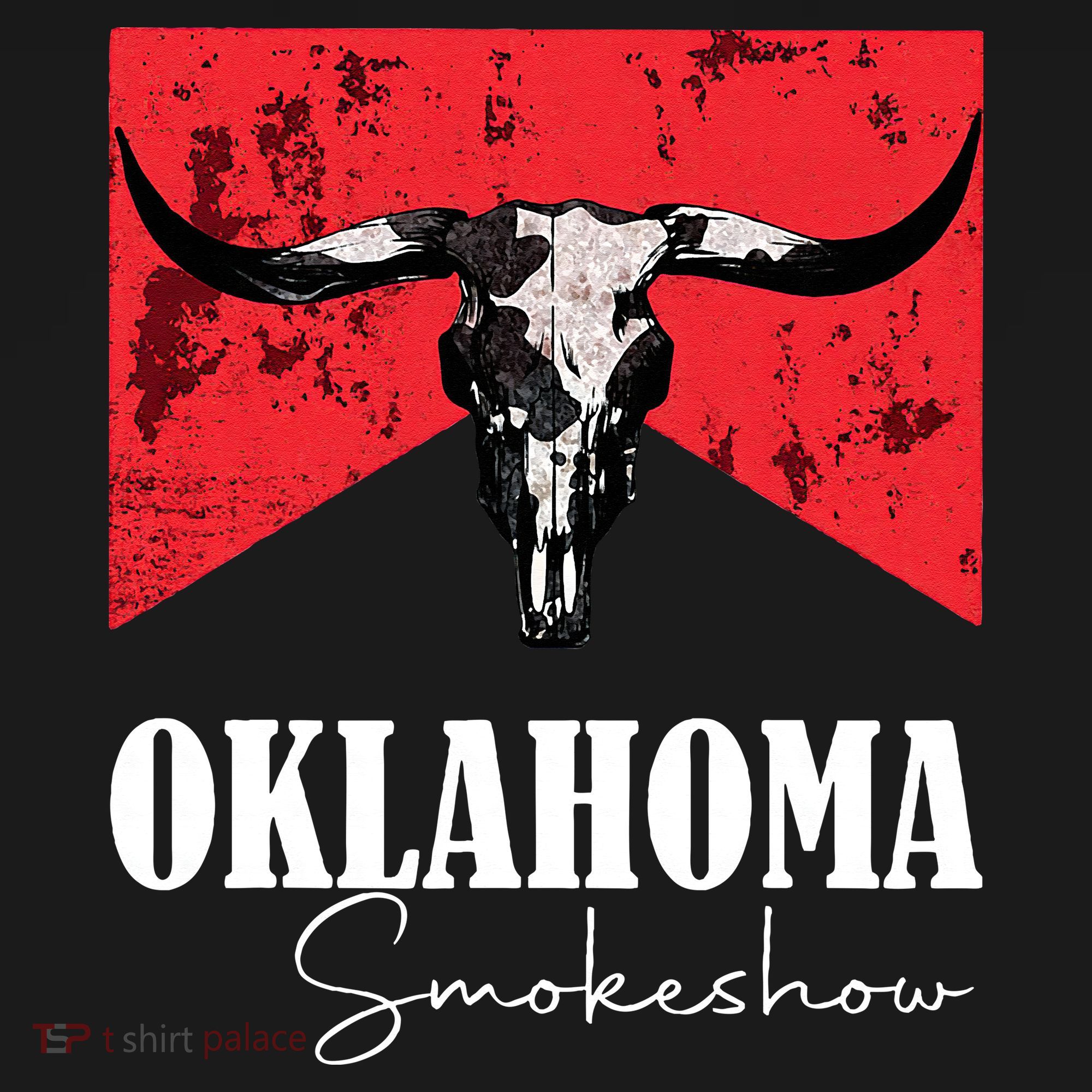Boho Bull Skull Cow Oklahoma Smokeshow Western Country Women's Tank Top