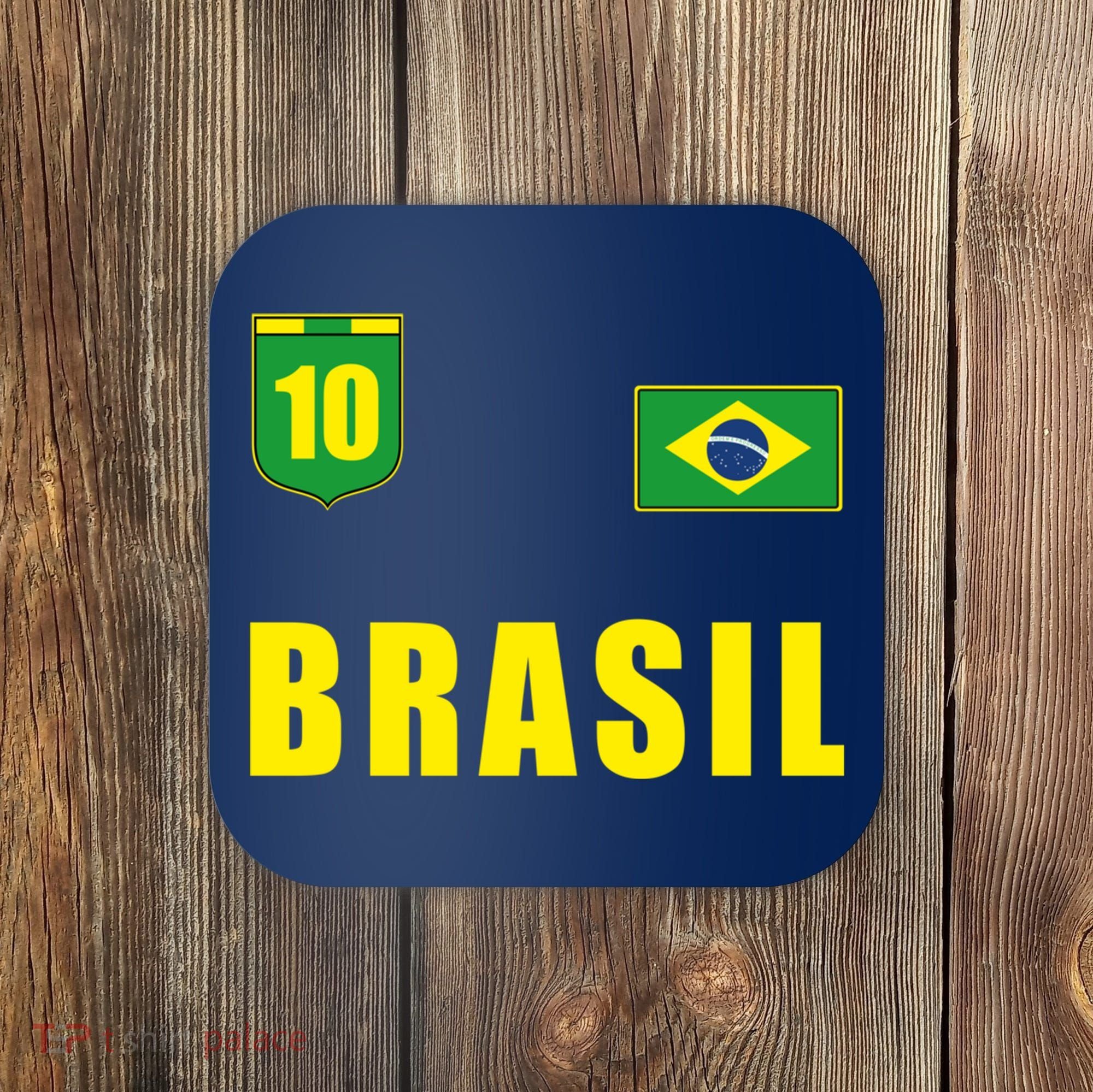 Brasil Brazil Soccer Player Jersey Flag Trikot Clothing Pullover Hoodie Coaster
