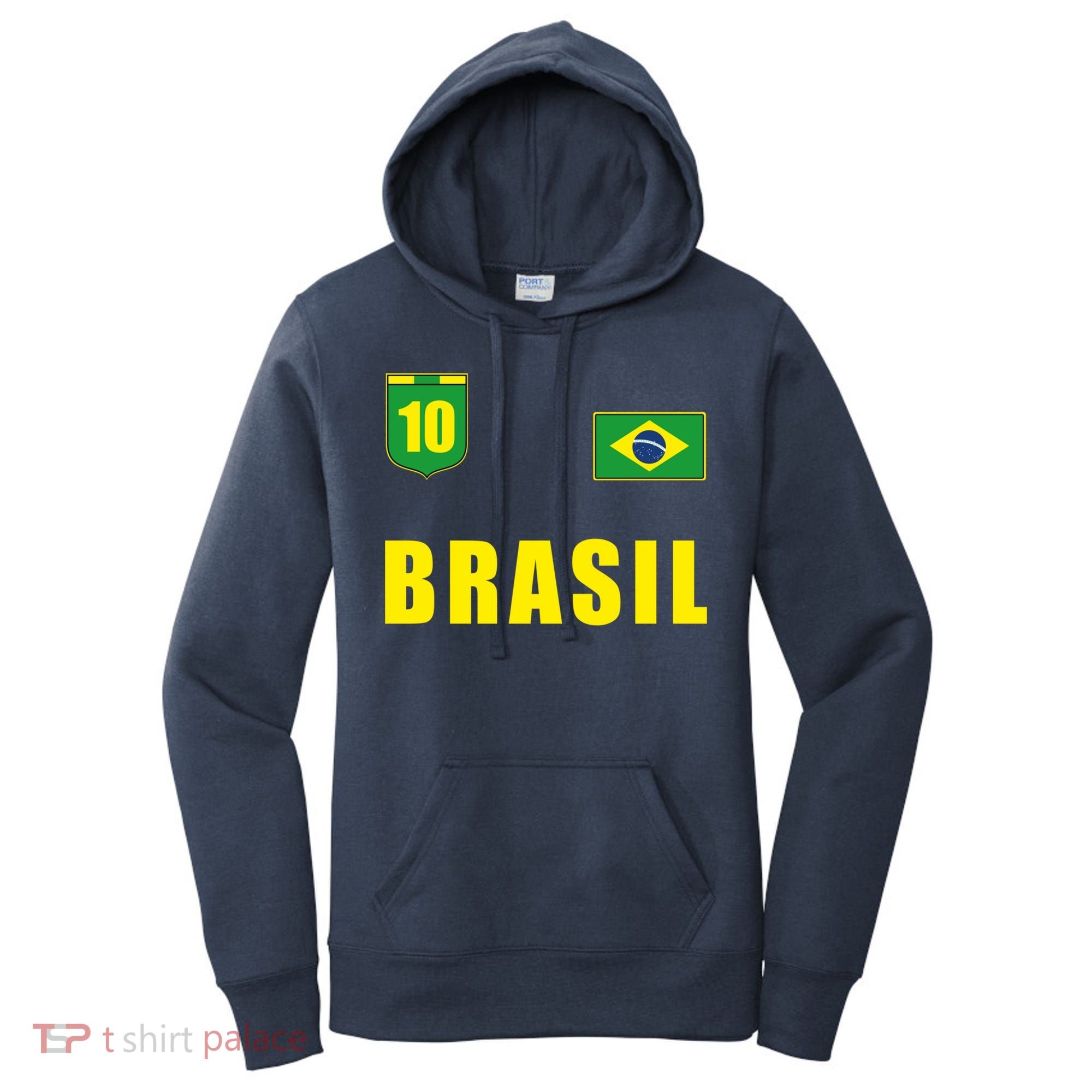 Brasil Brazil Soccer Player Jersey Flag Trikot Clothing Pullover Hoodie Women's Hoodie