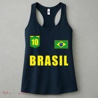 Brasil Brazil Soccer Player Jersey Flag Trikot Clothing Pullover Hoodie Women's Tank Top thumb 3