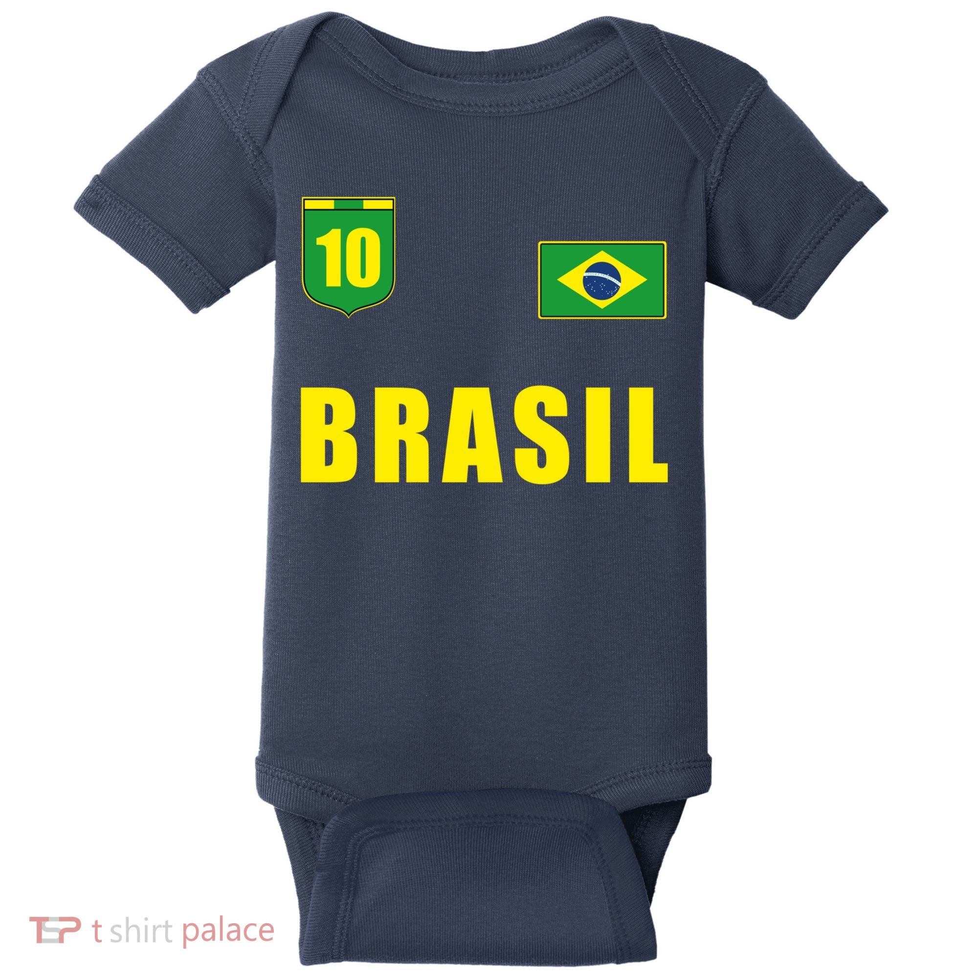 Brasil Brazil Soccer Player Jersey Flag Trikot Clothing Pullover Hoodie Baby Bodysuit