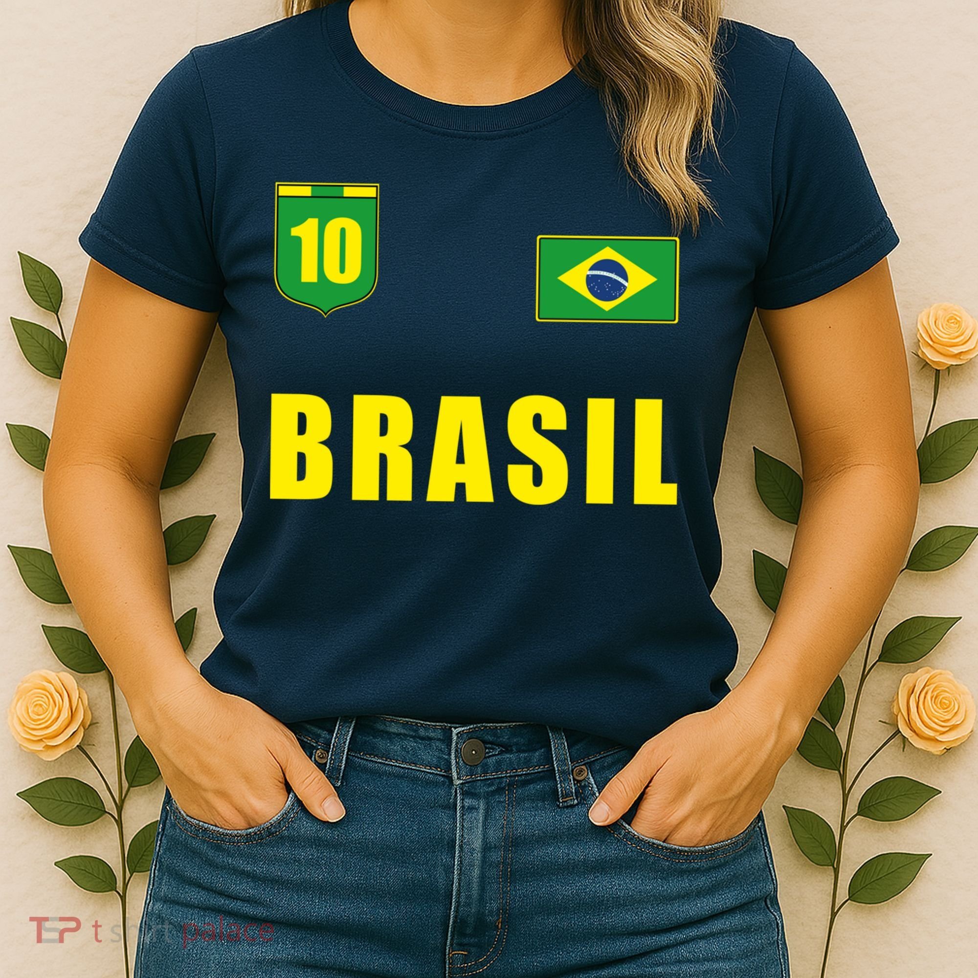 Brasil Brazil Soccer Player Jersey Flag Trikot Clothing Pullover Hoodie Women's T-Shirt