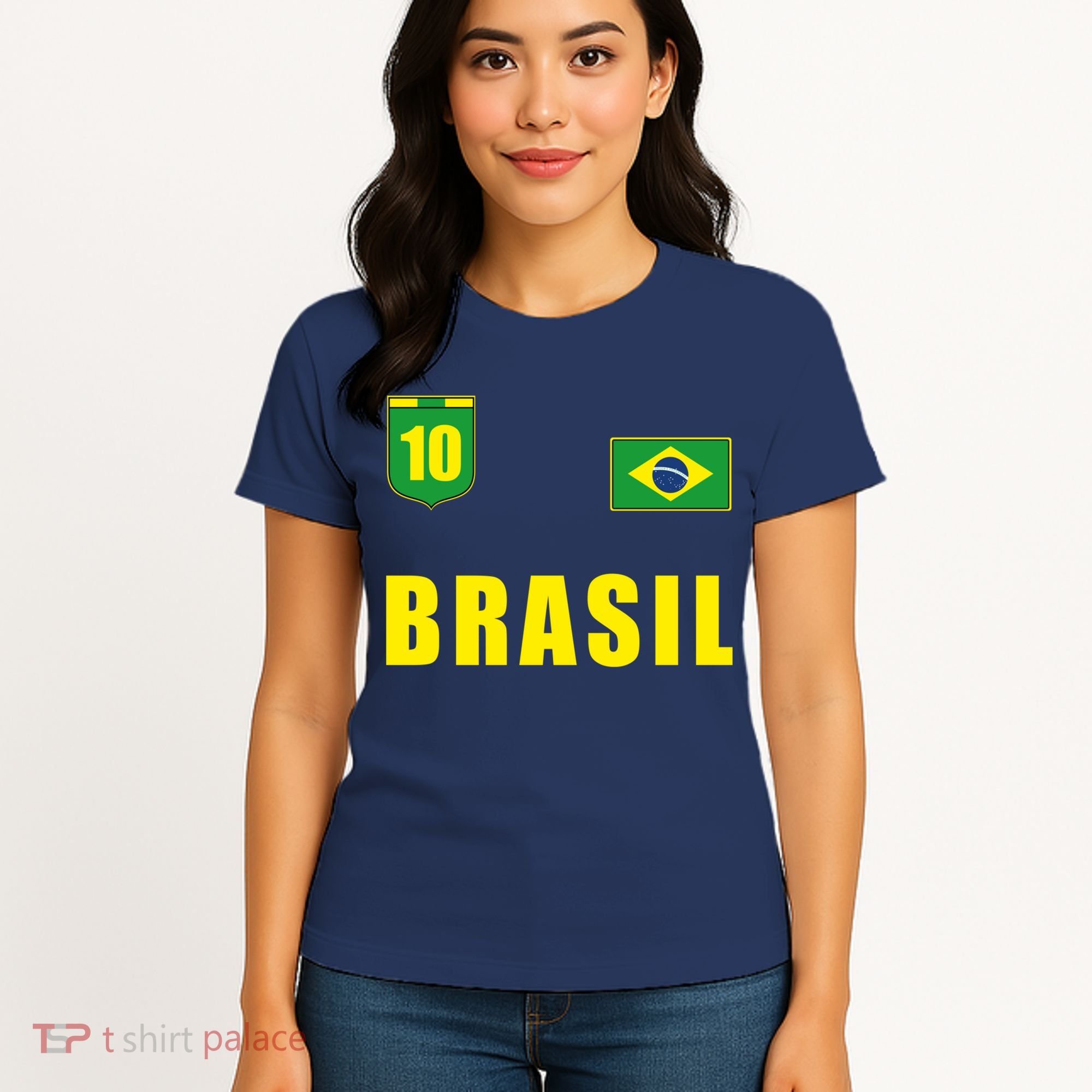 Brasil Brazil Soccer Player Jersey Flag Trikot Clothing Pullover Hoodie Women's T-Shirt
