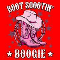 Boots Boot Scootin’ Boogie Southern Western Country Santa Hat thumb 1