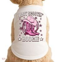 Boots Boot Scootin’ Boogie Southern Western Country Doggie Tank thumb 0