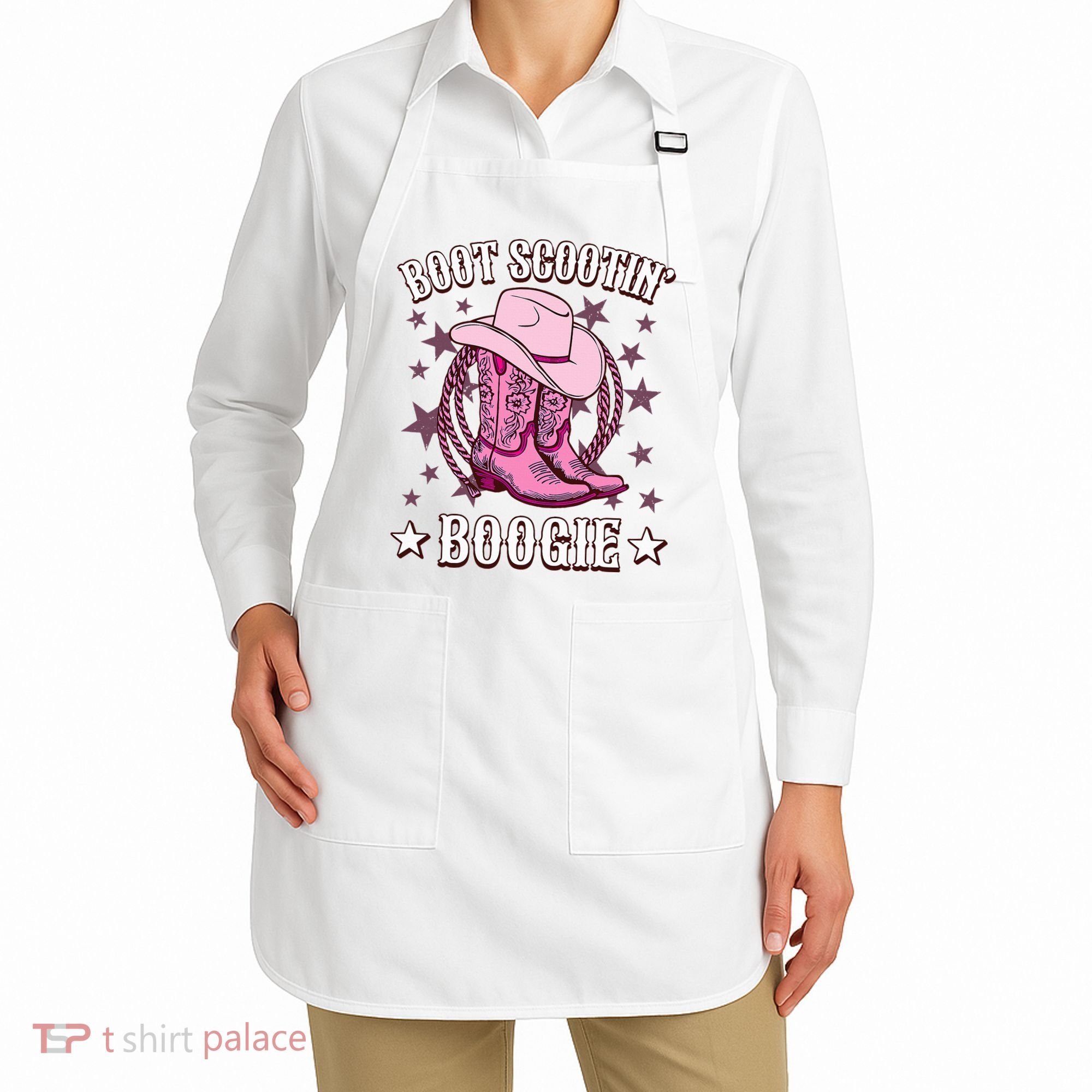 Boots Boot Scootin’ Boogie Southern Western Country Apron