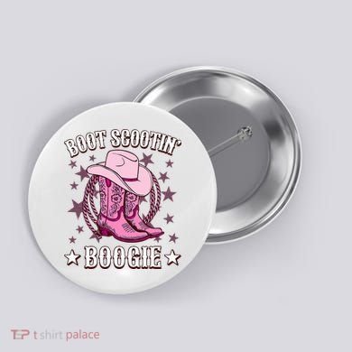 Boots Boot Scootin’ Boogie Southern Western Country Button