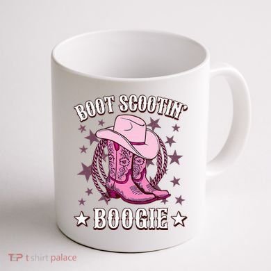 Boots Boot Scootin’ Boogie Southern Western Country Coffee Mug back