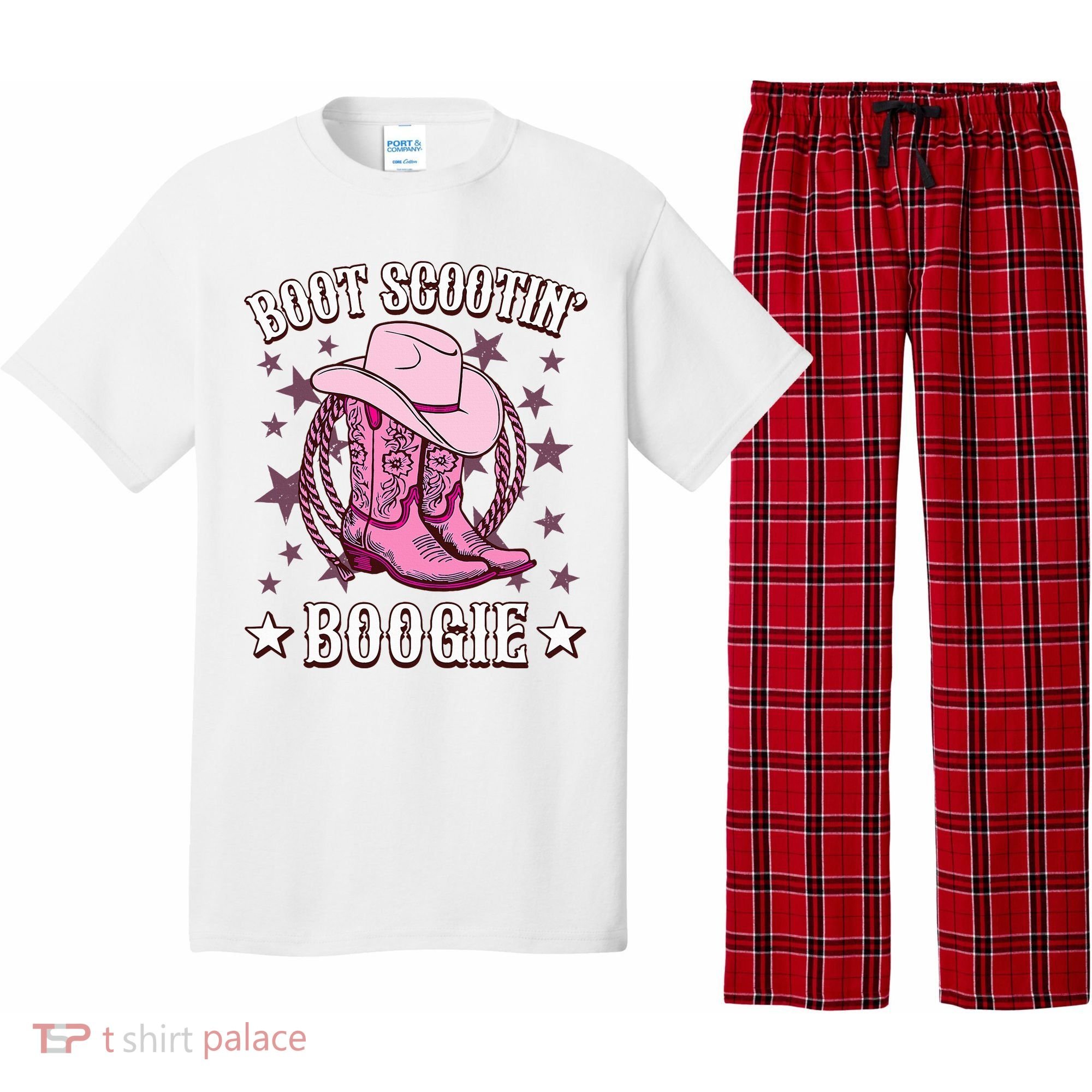 Boots Boot Scootin’ Boogie Southern Western Country Pajama Set