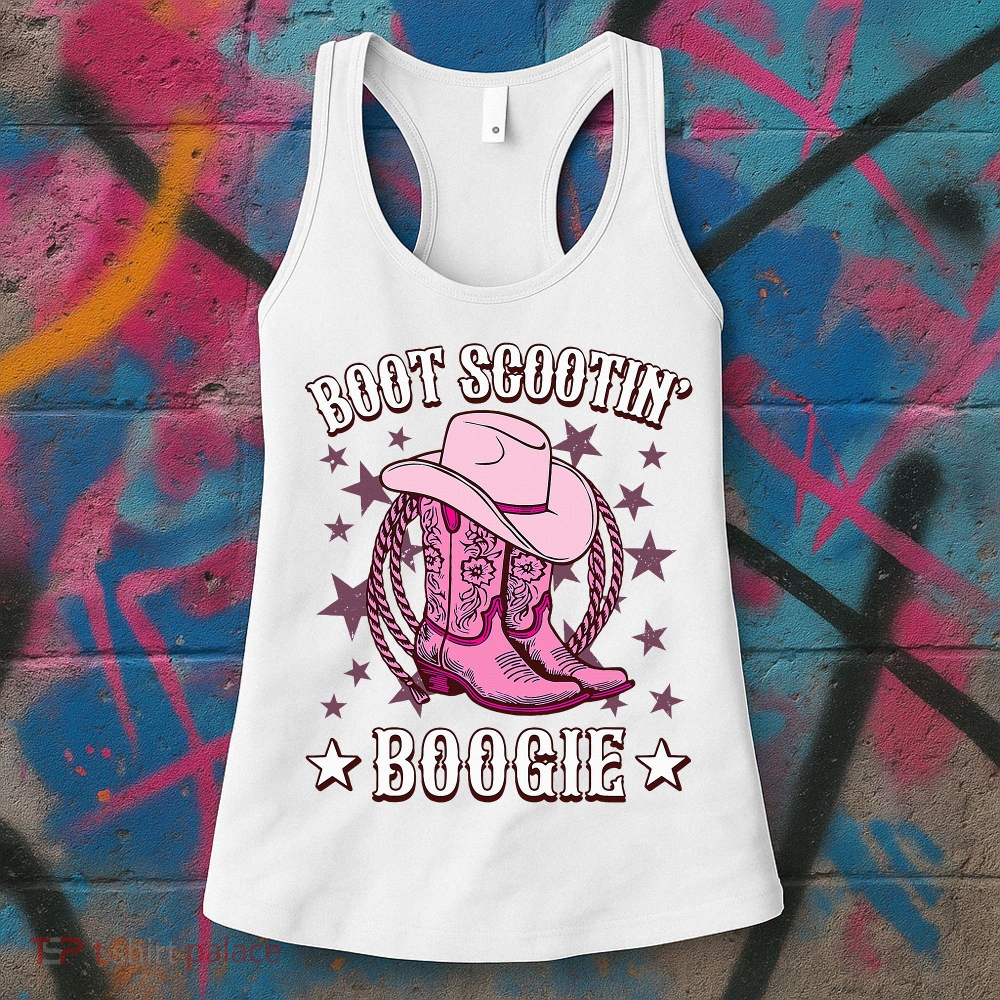 Boots Boot Scootin’ Boogie Southern Western Country Women's Tank Top