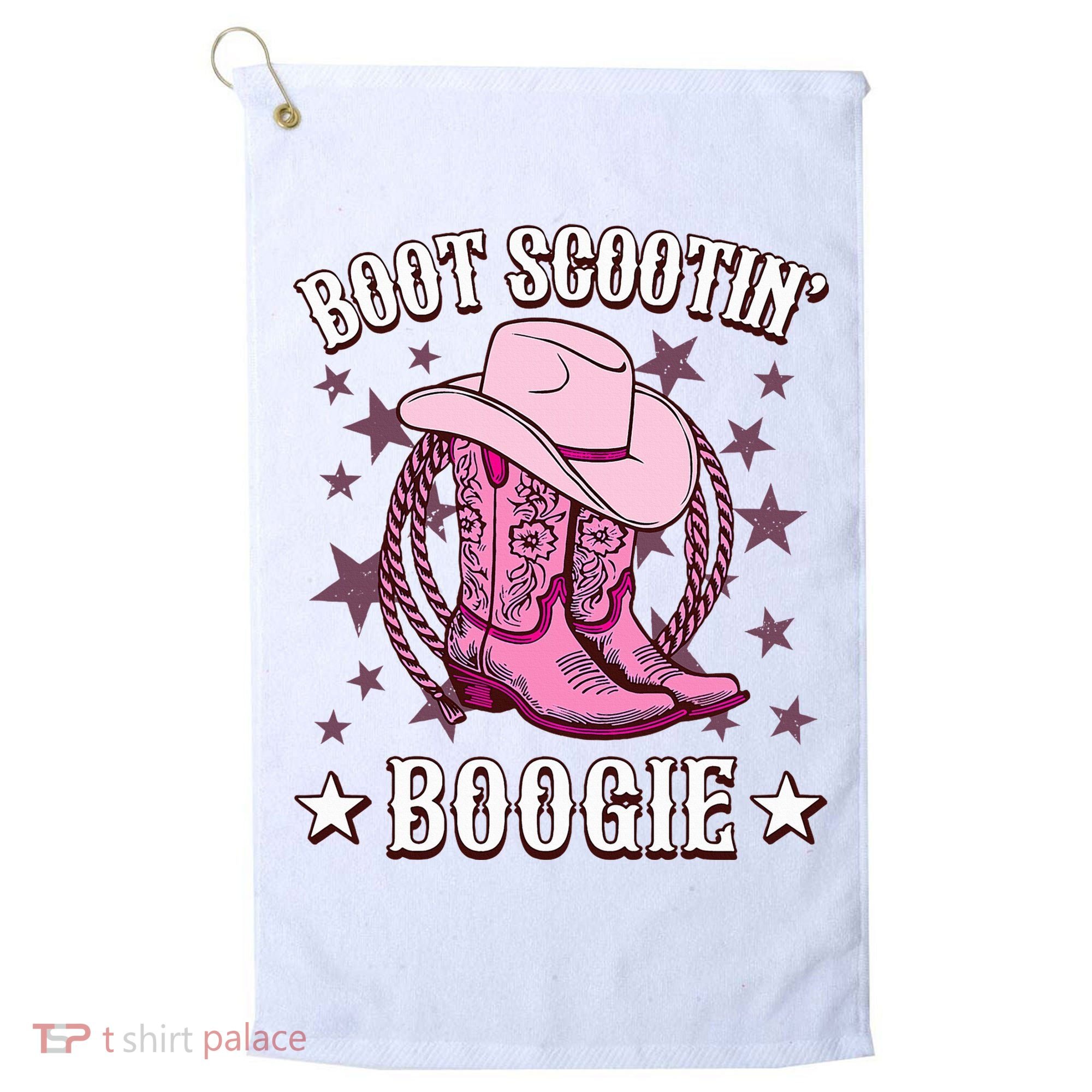 Boots Boot Scootin’ Boogie Southern Western Country Golf Towel