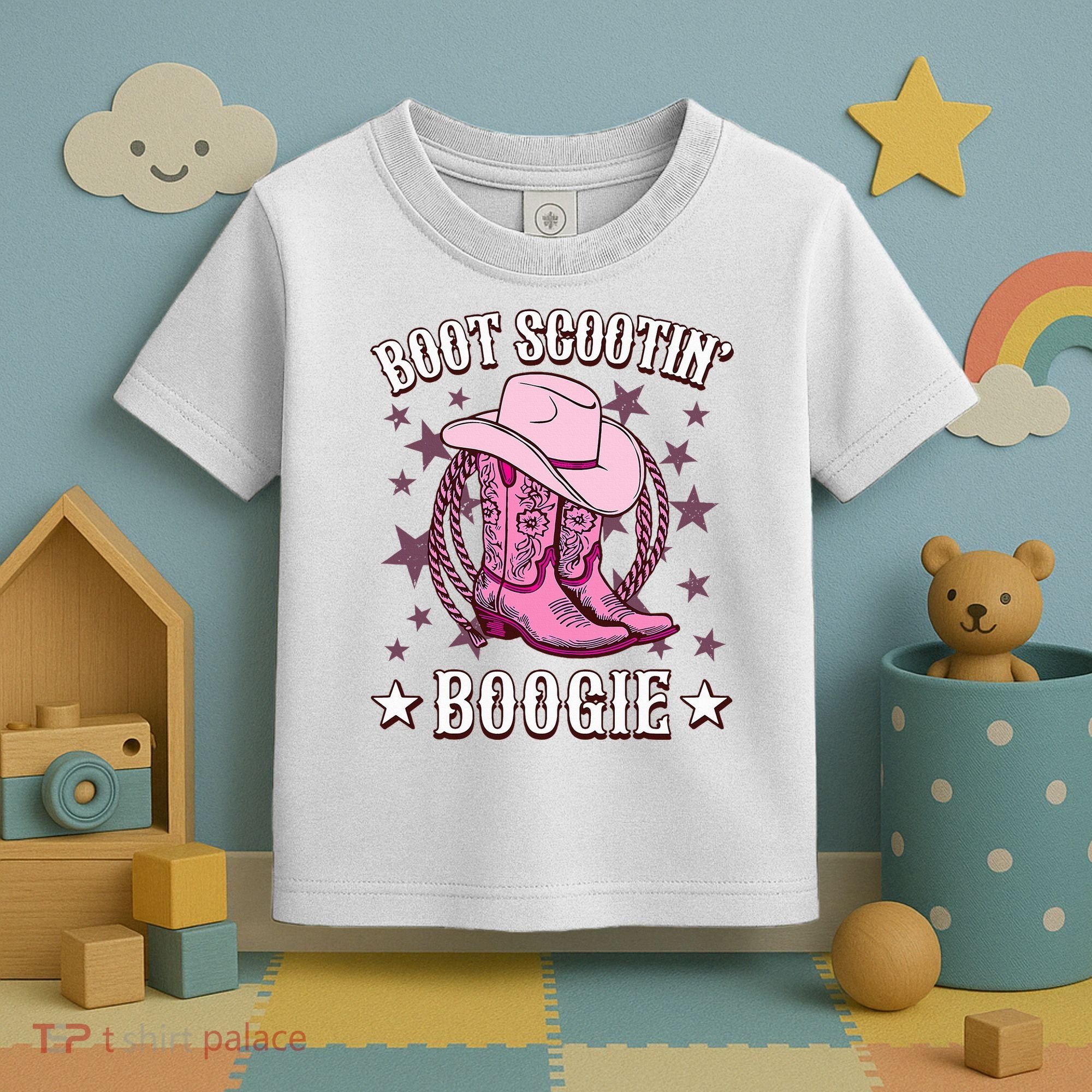 Boots Boot Scootin’ Boogie Southern Western Country Toddler T-Shirt