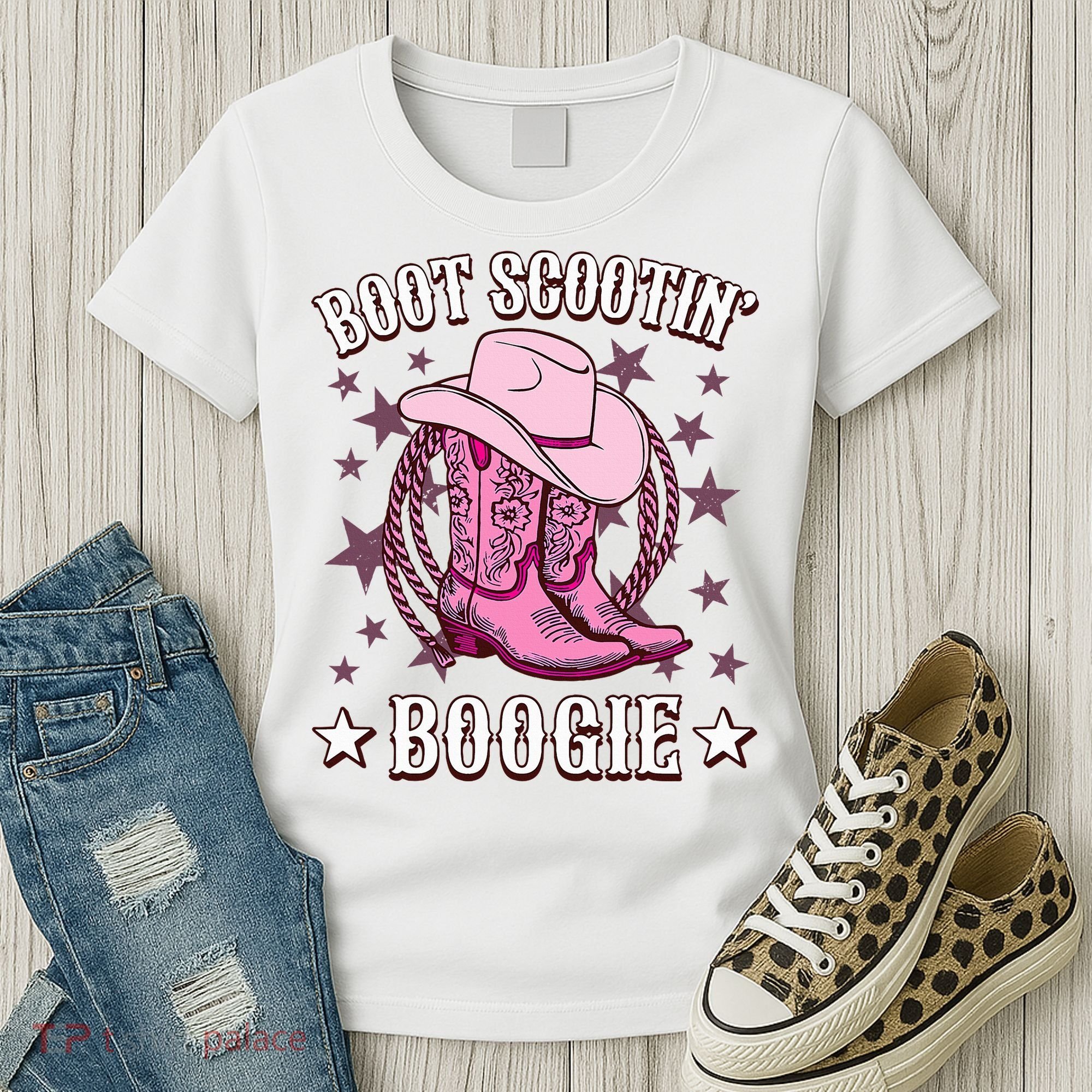 Boots Boot Scootin’ Boogie Southern Western Country Women's T-Shirt