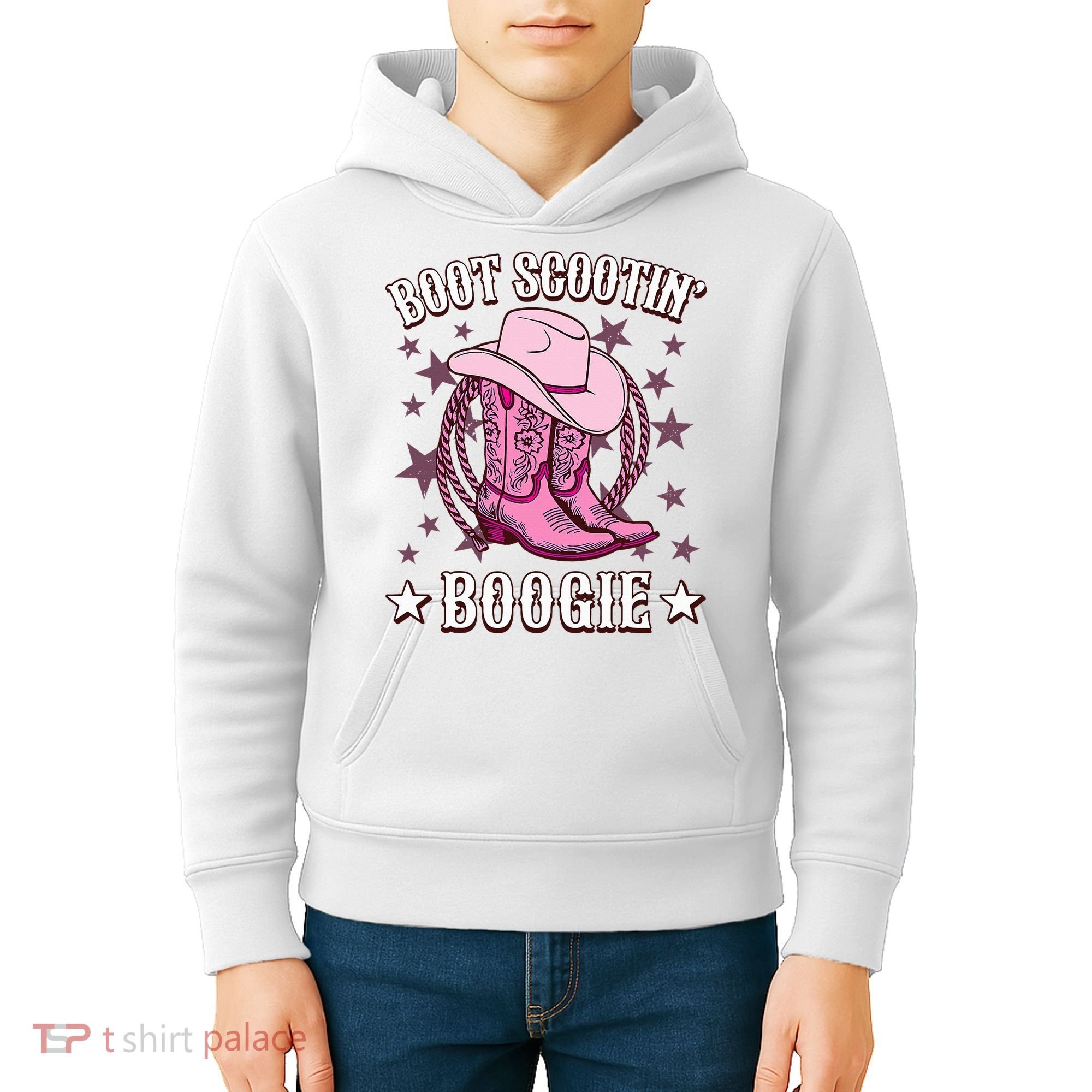 Boots Boot Scootin’ Boogie Southern Western Country Kids Hoodie