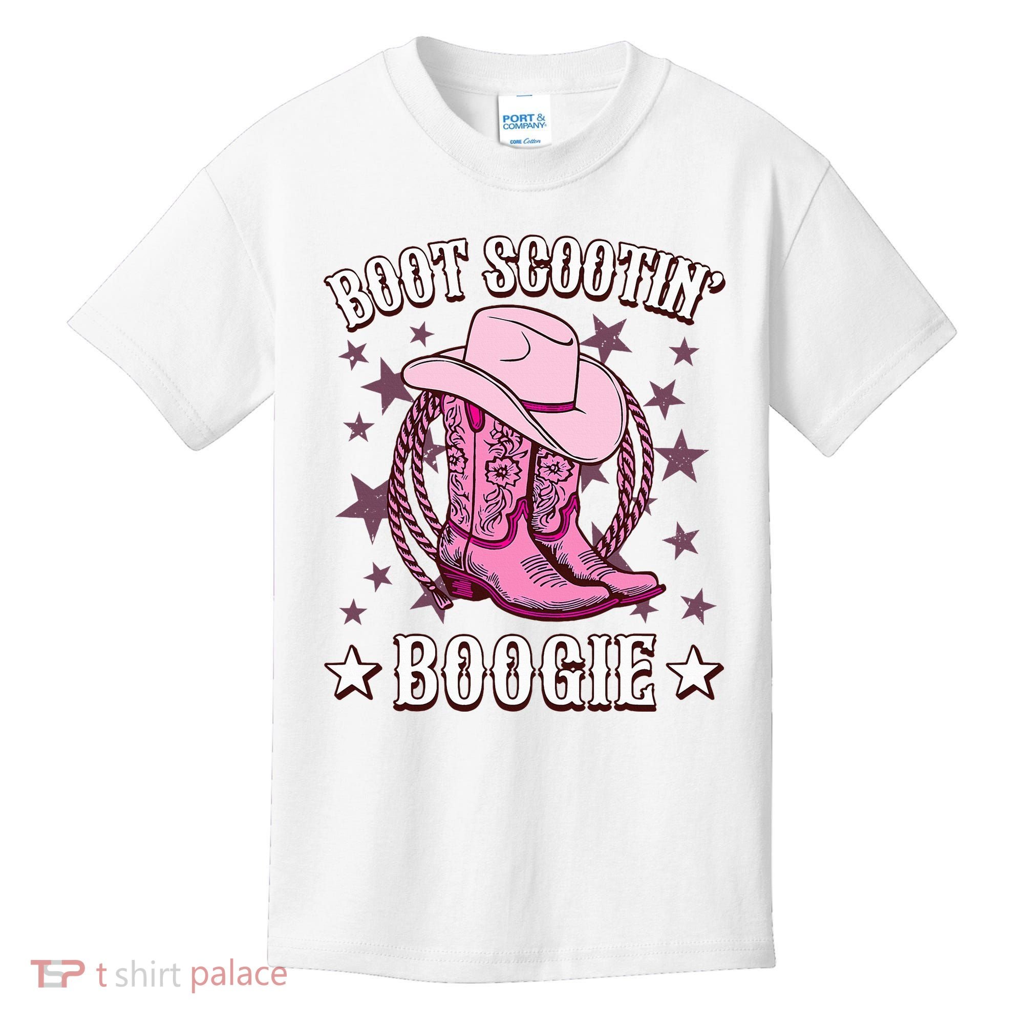Boots Boot Scootin’ Boogie Southern Western Country Kids T-Shirt