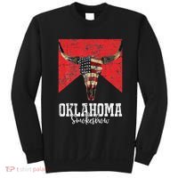 Boho Bull Skull Cow Oklahoma Smokeshow Western Country Sweatshirt thumb 0
