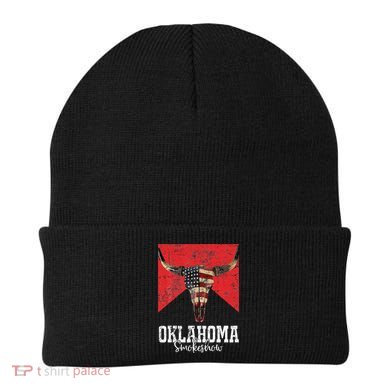 Boho Bull Skull Cow Oklahoma Smokeshow Western Country Beanie