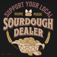 Bread Baker Support Your Local Sourdough Dealer Backpack thumb 2