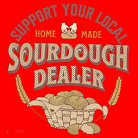 Bread Baker Support Your Local Sourdough Dealer Santa Hat thumb 1