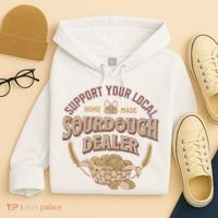 Bread Baker Support Your Local Sourdough Dealer Hoodie thumb 4