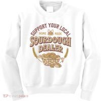 Bread Baker Support Your Local Sourdough Dealer Kids Sweatshirt thumb 0