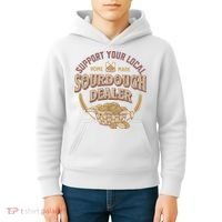 Bread Baker Support Your Local Sourdough Dealer Kids Hoodie thumb 4