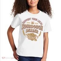 Bread Baker Support Your Local Sourdough Dealer Kids T-Shirt thumb 2