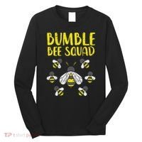 Bumble Bee Squad Funny Bumblebee Friends Team Men Women Kids Long Sleeve Shirt thumb 0