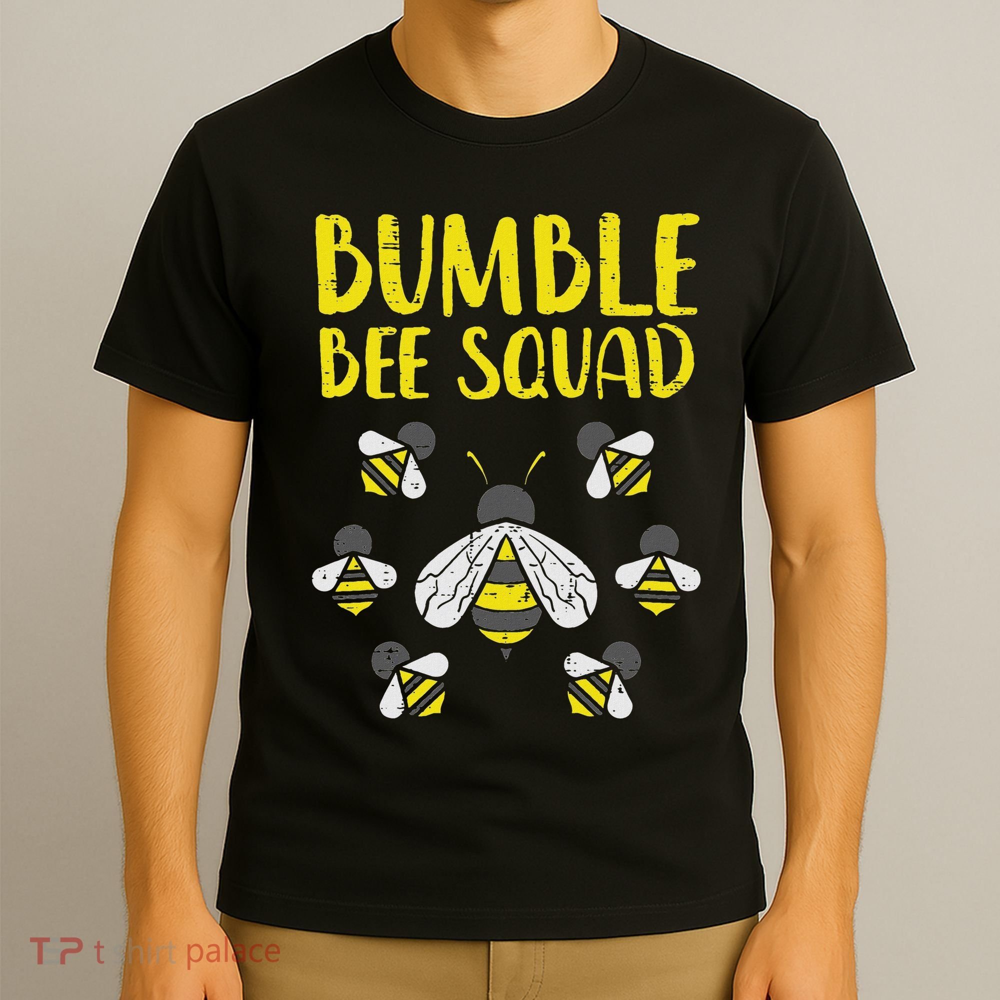 Bumble Bee Squad Funny Bumblebee Friends Team Men Women Kids T-Shirt