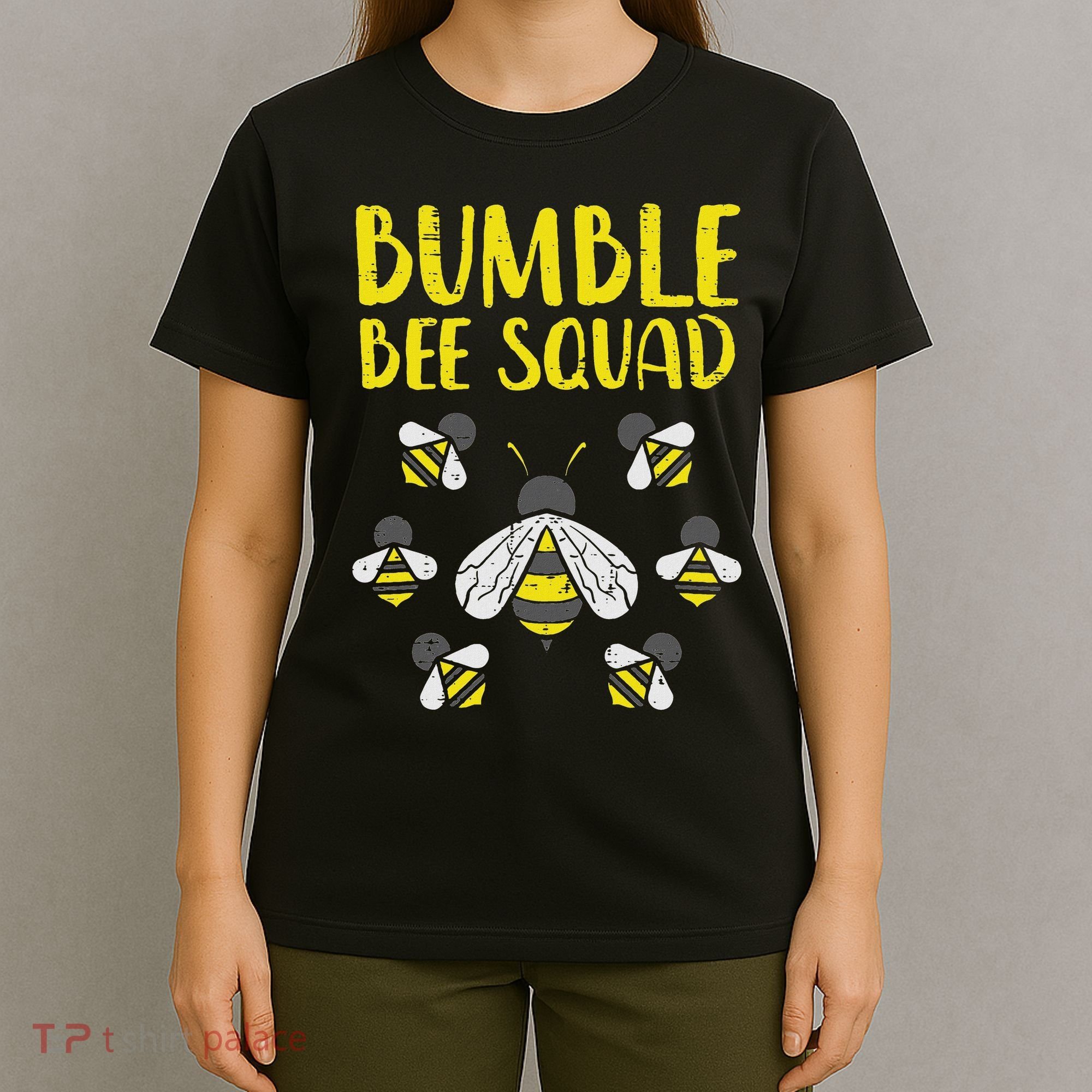 Bumble Bee Squad Funny Bumblebee Friends Team Men Women Kids T-Shirt