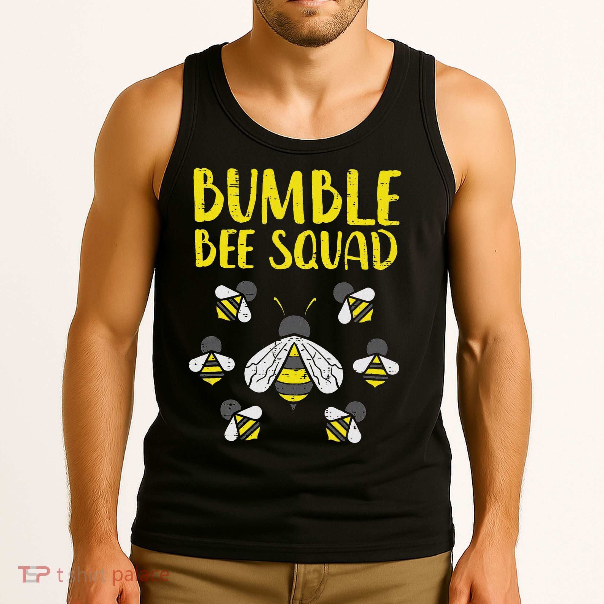 Bumble Bee Squad Funny Bumblebee Friends Team Men Women Kids Tank Top
