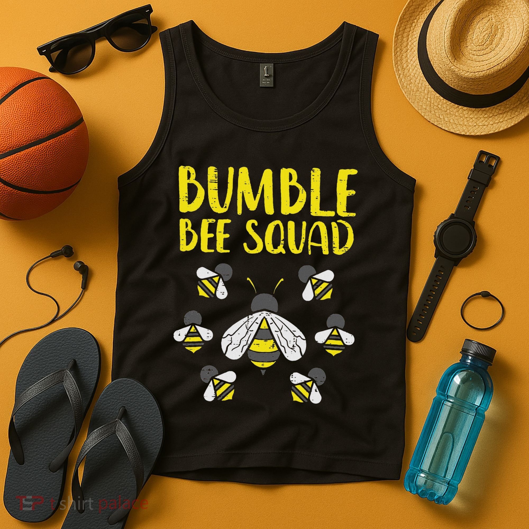 Bumble Bee Squad Funny Bumblebee Friends Team Men Women Kids Tank Top