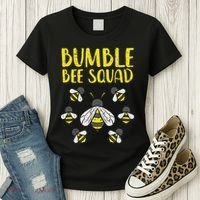 Bumble Bee Squad Funny Bumblebee Friends Team Men Women Kids Women's T-Shirt thumb 3