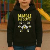 Bumble Bee Squad Funny Bumblebee Friends Team Men Women Kids Kids Hoodie thumb 3