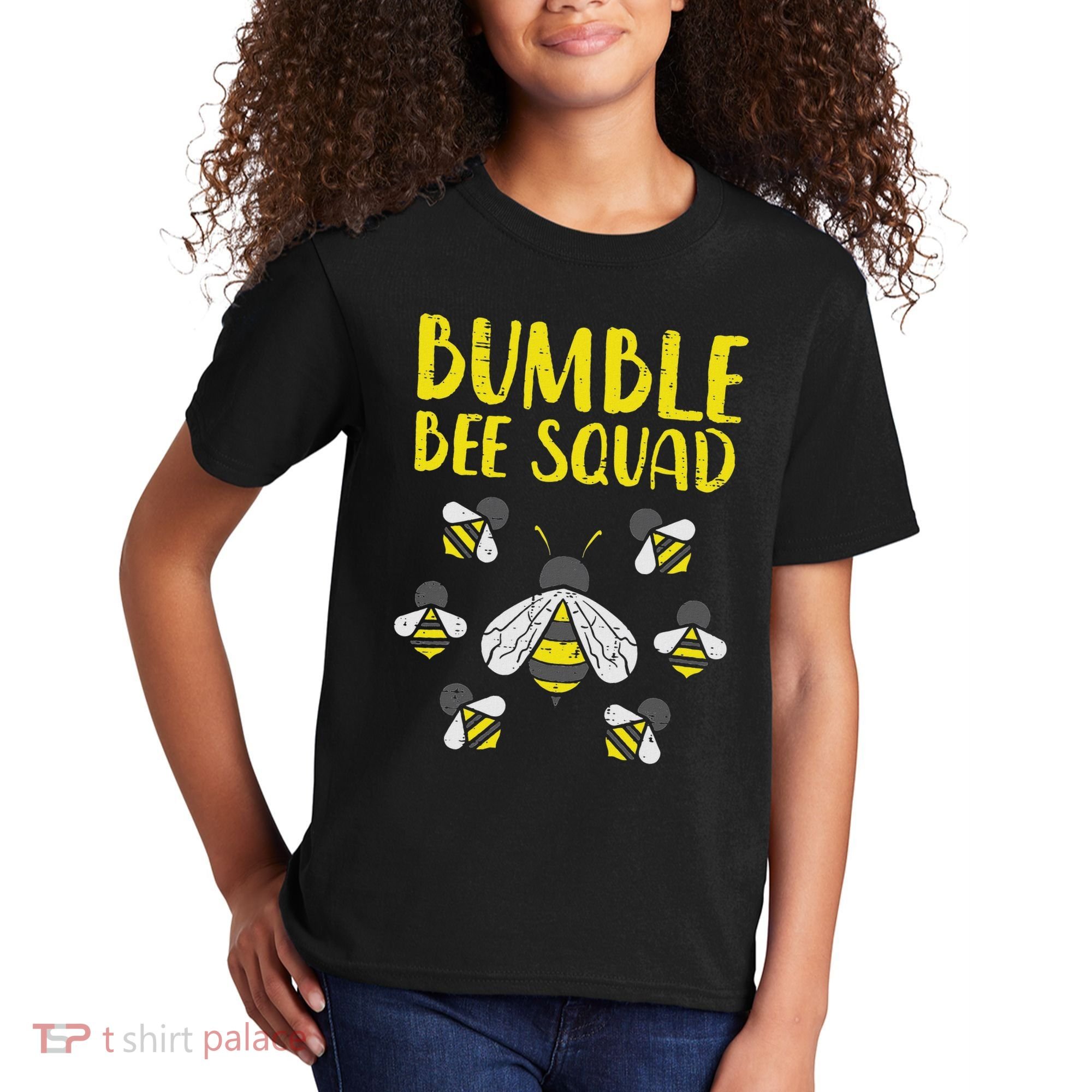 Bumble Bee Squad Funny Bumblebee Friends Team Men Women Kids Kids T-Shirt