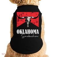 Boho Bull Skull Cow Oklahoma Smokeshow Western Country Doggie Tank thumb 0