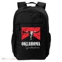 Boho Bull Skull Cow Oklahoma Smokeshow Western Country Backpack thumb 0