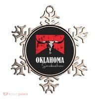 Boho Bull Skull Cow Oklahoma Smokeshow Western Country Ornament thumb 0