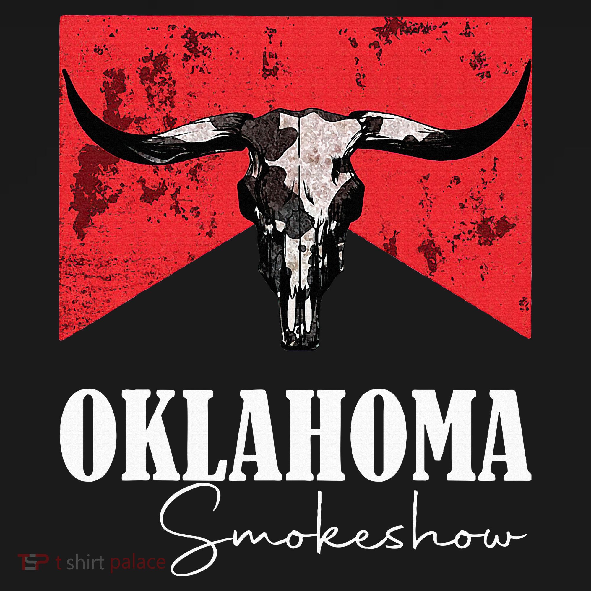 Boho Bull Skull Cow Oklahoma Smokeshow Western Country Ornament