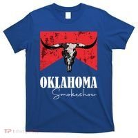 Boho Bull Skull Cow Oklahoma Smokeshow Western Country T-Shirt thumb 0
