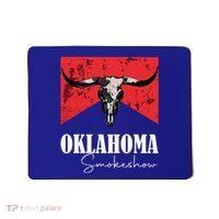 Boho Bull Skull Cow Oklahoma Smokeshow Western Country Mousepad thumb 0