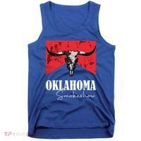 Boho Bull Skull Cow Oklahoma Smokeshow Western Country Tank Top thumb 0