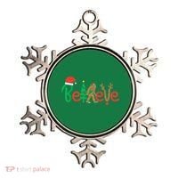 Believe Bigfoot Sasquatch Santa Reindeer Christmas Tree Ornament thumb 0