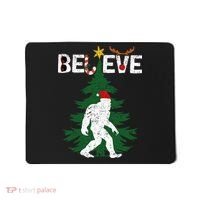 Believe Bigfoot Sasquatch Yeti Santa Hat Christmas Pajamas Mousepad thumb 0
