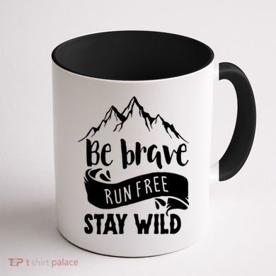 Be Brave Stay Wild Family Love Coffee Mug back